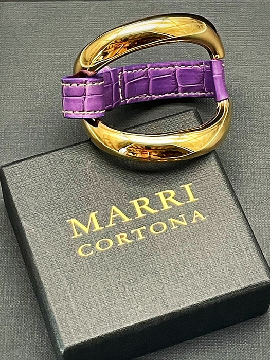 Alligator bracelet 'Purple'