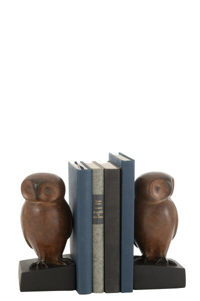 'Owl' bookend, in resin. The couple