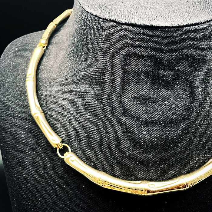 18k gold plated Bamboo necklace