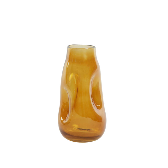 Vaso in vetro 'Caramello', color ambra