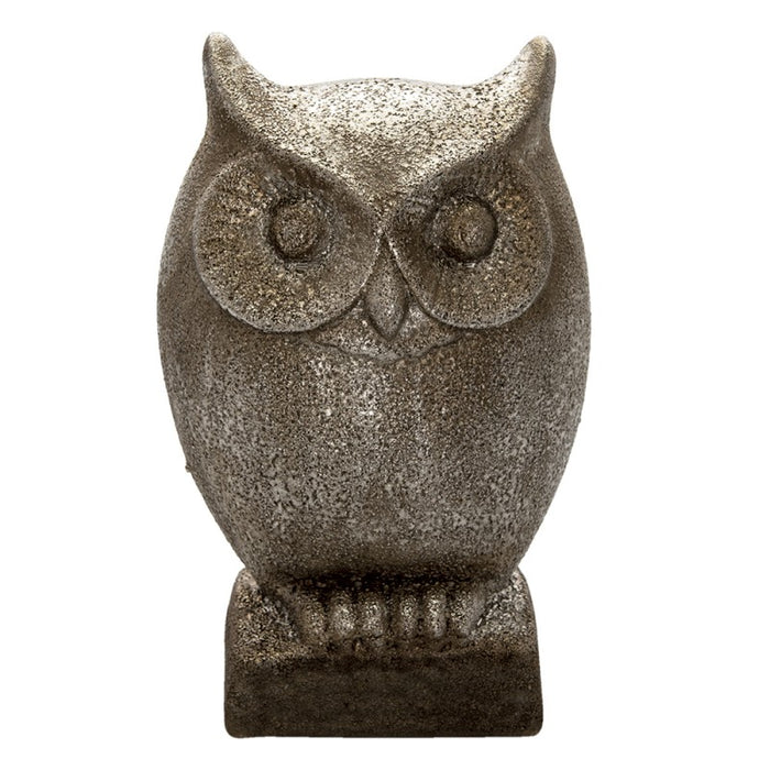 Resin owl, dark grey