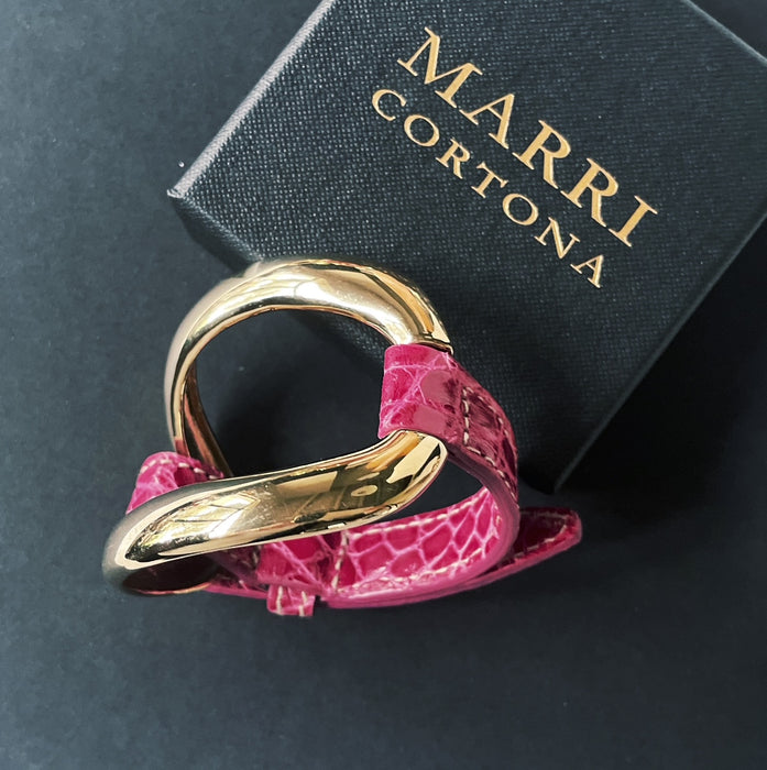 Alligator bracelet 'Pink Valentino'
