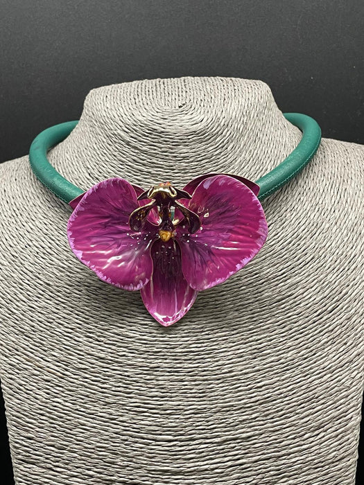 Orchid necklace