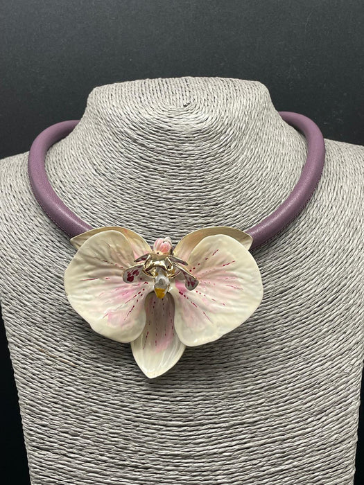 Orchid necklace