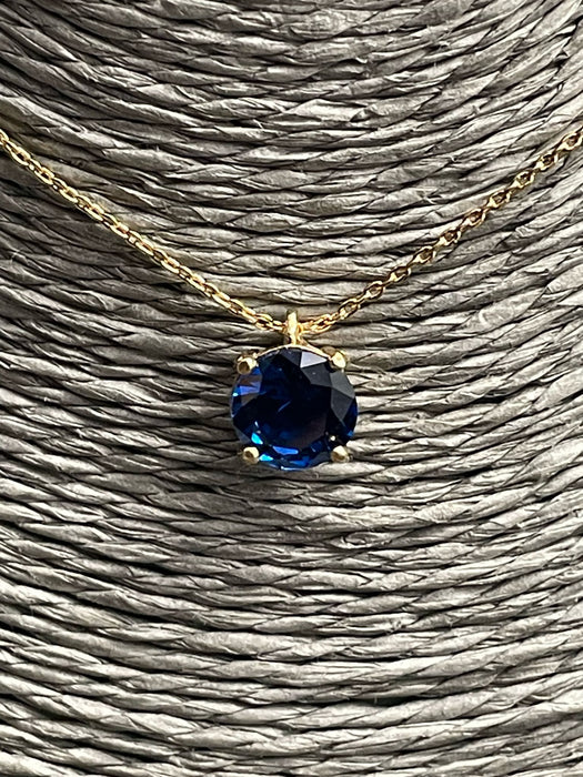 The Soul Stone of September Choker Iolite or Water Sapphire ct 1.94 Diameter 8 mm