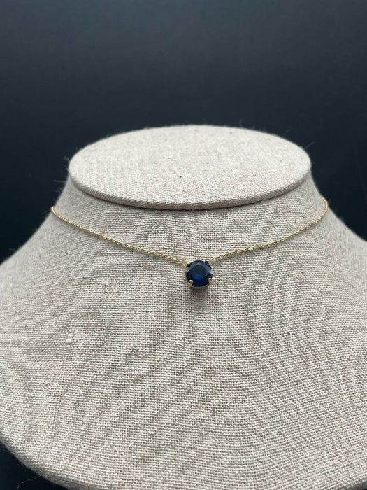 The Soul Stone of September Choker Iolite or Water Sapphire ct 1.94 Diameter 8 mm