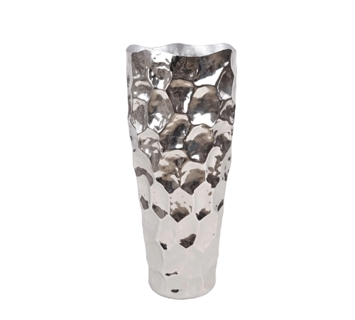 Vaso argento in metallo