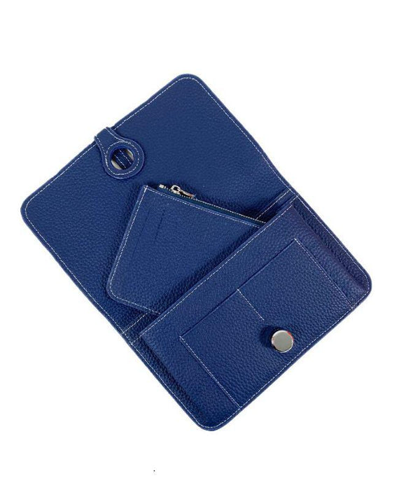 Calipso wallet in midnight blue leather