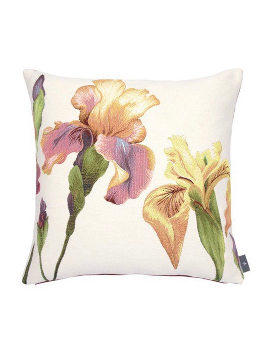 Cuscino Flower in  jacquard Iris