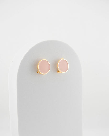 Handcrafted in Tuscany, the MarriCortona Smalto Earrings in 18k gold bronze with hand-painted enamel reflect Italian artistry, color, and timeless elegance.