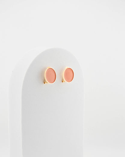 Handcrafted in Tuscany, the MarriCortona Smalto Earrings in 18k gold bronze with hand-painted enamel reflect Italian artistry, color, and timeless elegance.