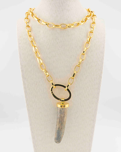 Corno di cervo  con catena n.1