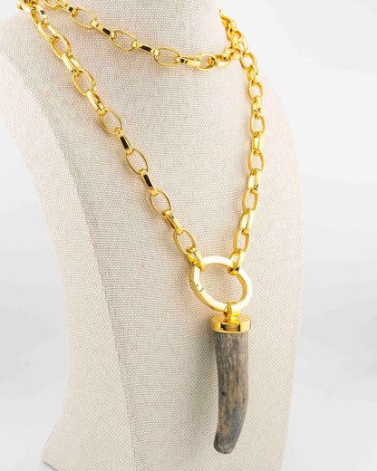 Corno di cervo  con catena n.1