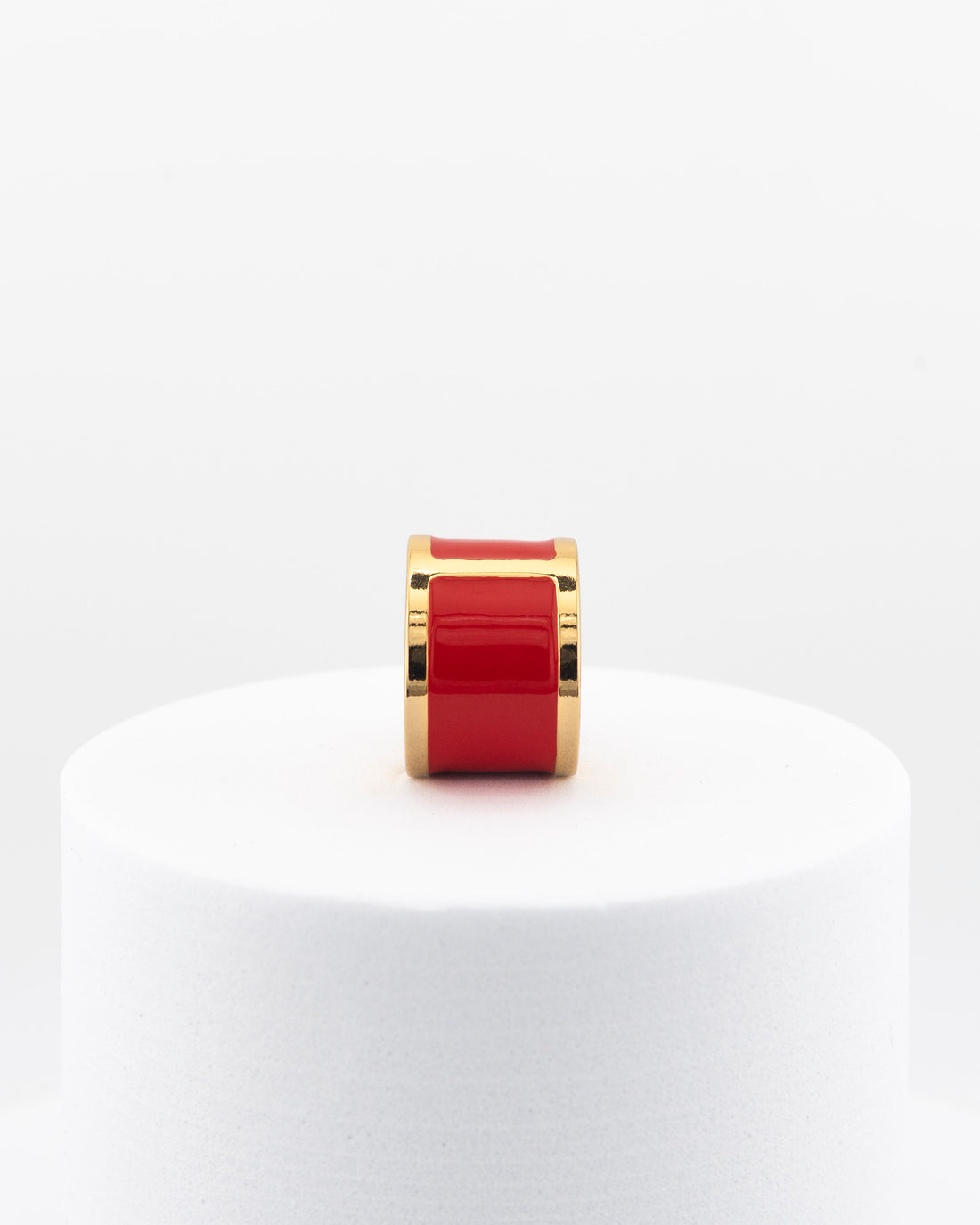 Anello smalto  'Rosso Valentino'