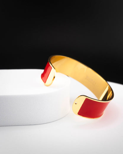 Bracciale smalto  San Valentino con Cuore di Cristalli