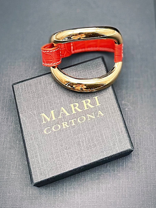 Bracciale Alligator 'Coral Red'