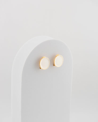 Handcrafted in Tuscany, the MarriCortona Smalto Earrings in 18k gold bronze with hand-painted enamel reflect Italian artistry, color, and timeless elegance.