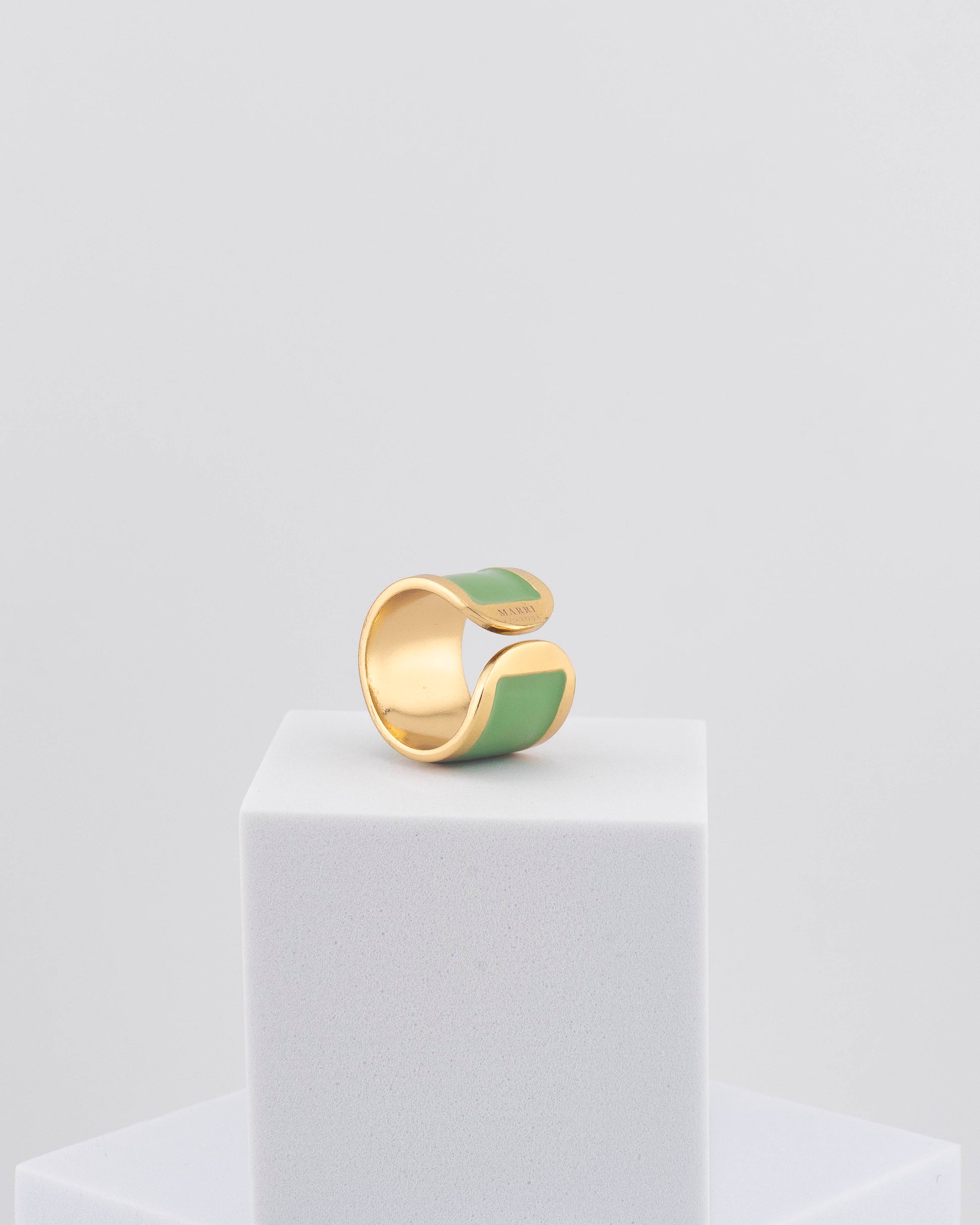 Handcrafted in Tuscany, the MarriCortona Smalto Rings combine 18k gold and hand-painted enamel — vibrant, refined, and authentically Made in Italy.