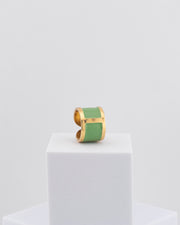 Handcrafted in Tuscany, the MarriCortona Smalto Rings combine 18k gold and hand-painted enamel — vibrant, refined, and authentically Made in Italy.