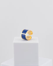 Handcrafted in Tuscany, the MarriCortona Smalto Rings combine 18k gold and hand-painted enamel — vibrant, refined, and authentically Made in Italy.