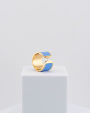 Handcrafted in Tuscany, the MarriCortona Smalto Rings combine 18k gold and hand-painted enamel — vibrant, refined, and authentically Made in Italy.