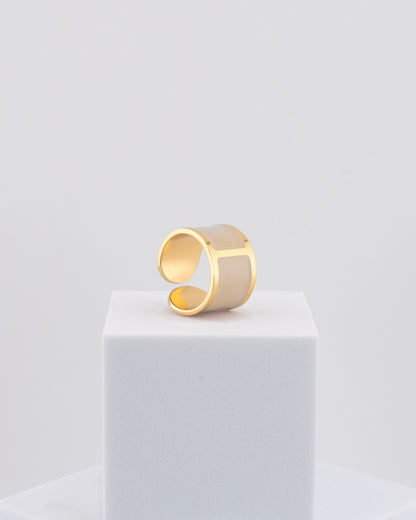 Handcrafted in Tuscany, the MarriCortona Smalto Rings combine 18k gold and hand-painted enamel — vibrant, refined, and authentically Made in Italy.