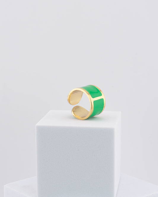 Handcrafted in Tuscany, the MarriCortona Smalto Rings combine 18k gold and hand-painted enamel — vibrant, refined, and authentically Made in Italy.