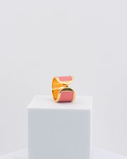 Handcrafted in Tuscany, the MarriCortona Smalto Rings combine 18k gold and hand-painted enamel — vibrant, refined, and authentically Made in Italy.