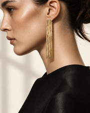 Voila' yellow gold earrings