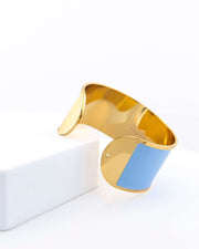 Bracciale Smalto L mm 30 'Celeste pastello'