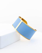Bracciale Smalto L mm 30 'Celeste pastello'
