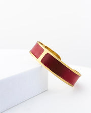 Bracciale Smalto M mm 15  'Rosso Valentino'