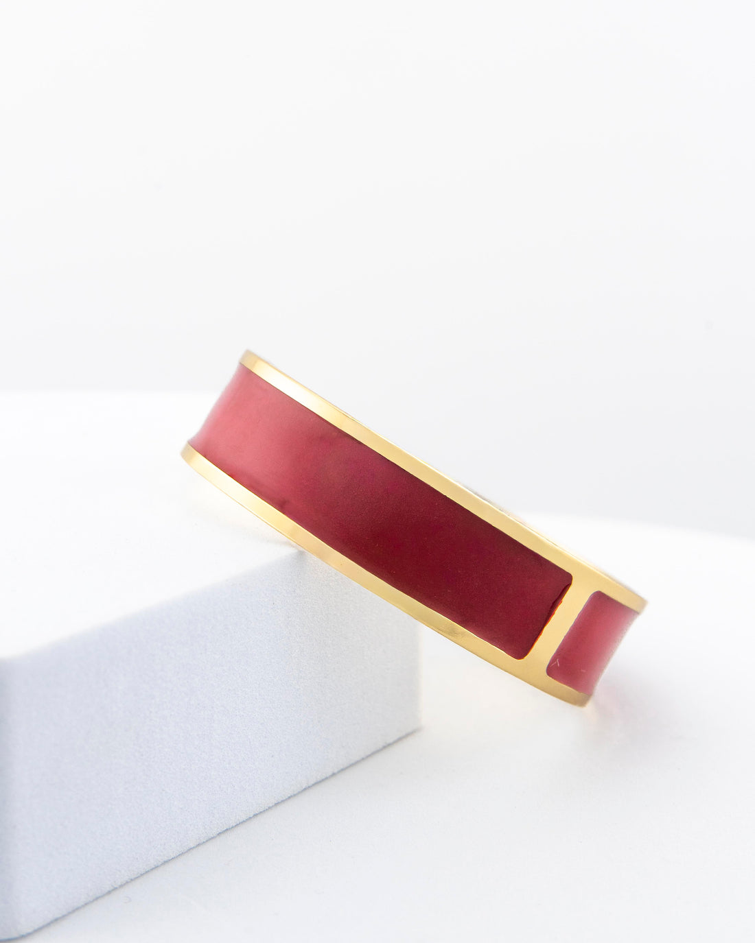 Bracciale Smalto M mm 15  'Rosso Valentino'