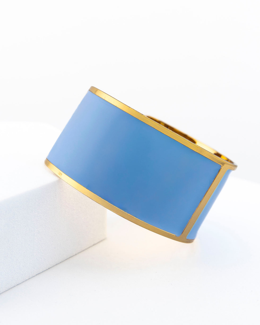 Bracciale Smalto L mm 30 'Celeste pastello'