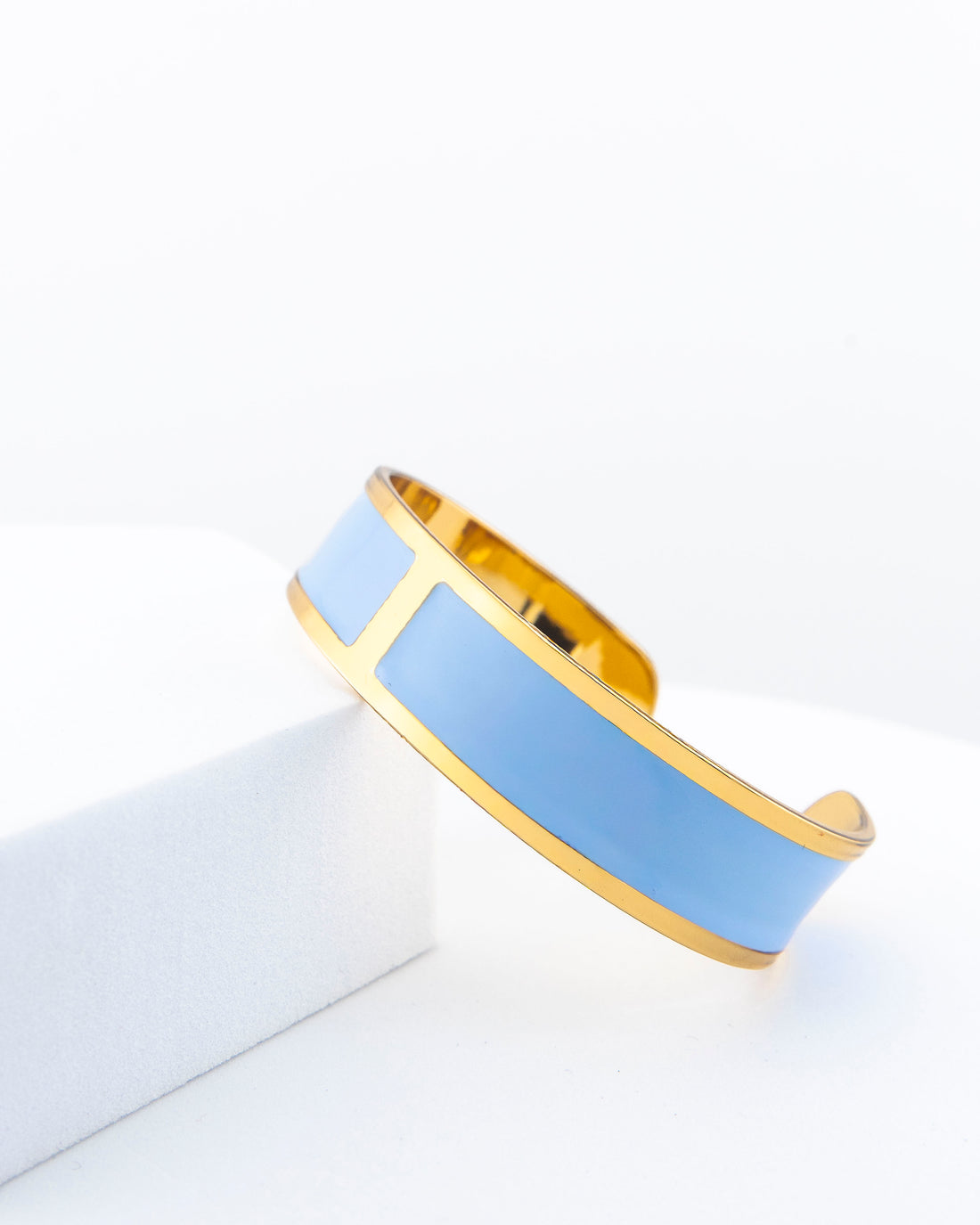 Bracciale Smalto M mm 15  'Celeste pastello'