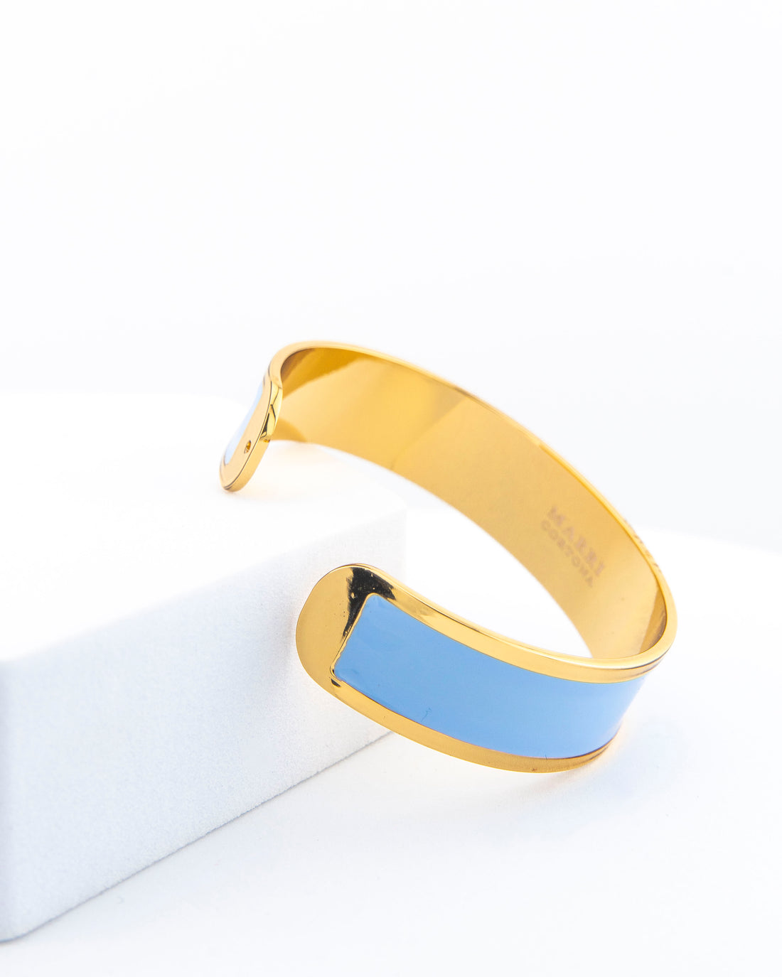 Bracciale Smalto M mm 15  'Celeste pastello'