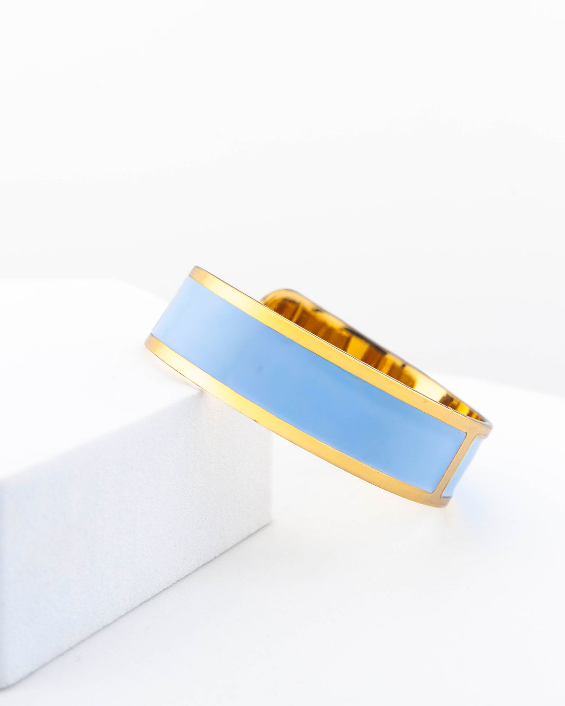Bracciale Smalto M mm 15  'Celeste pastello'