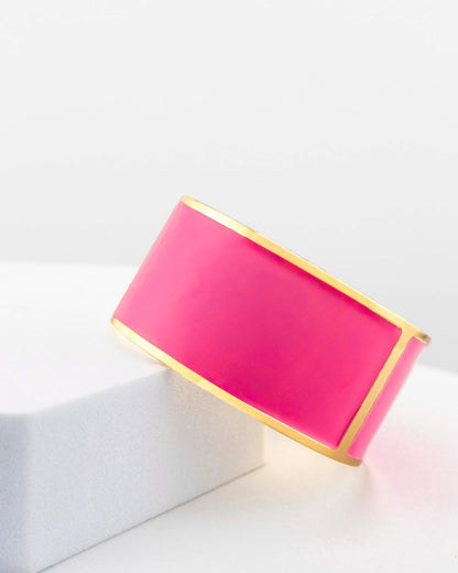 Bracciale Smalto L mm 30 'Rosa Valentino'