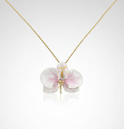 Handcrafted in Tuscany, the Marri Cortona Orchidea Necklace in 18k gold bronze captures the orchid’s grace — elegant, hand-enameled, and timelessly Italian.