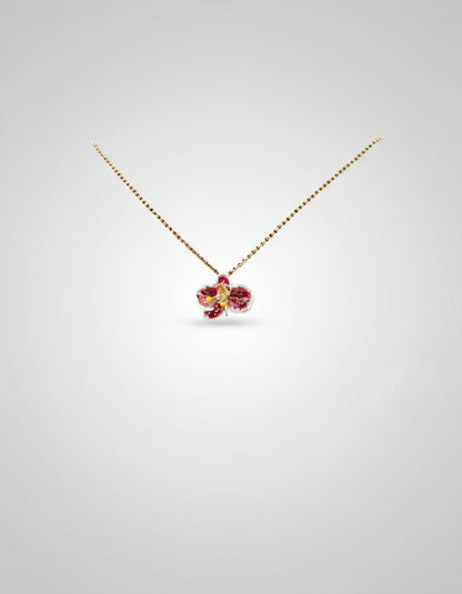 Handcrafted in Tuscany, the Marri Cortona Orchidea Necklace in 18k gold bronze captures the orchid’s grace — elegant, hand-enameled, and timelessly Italian.