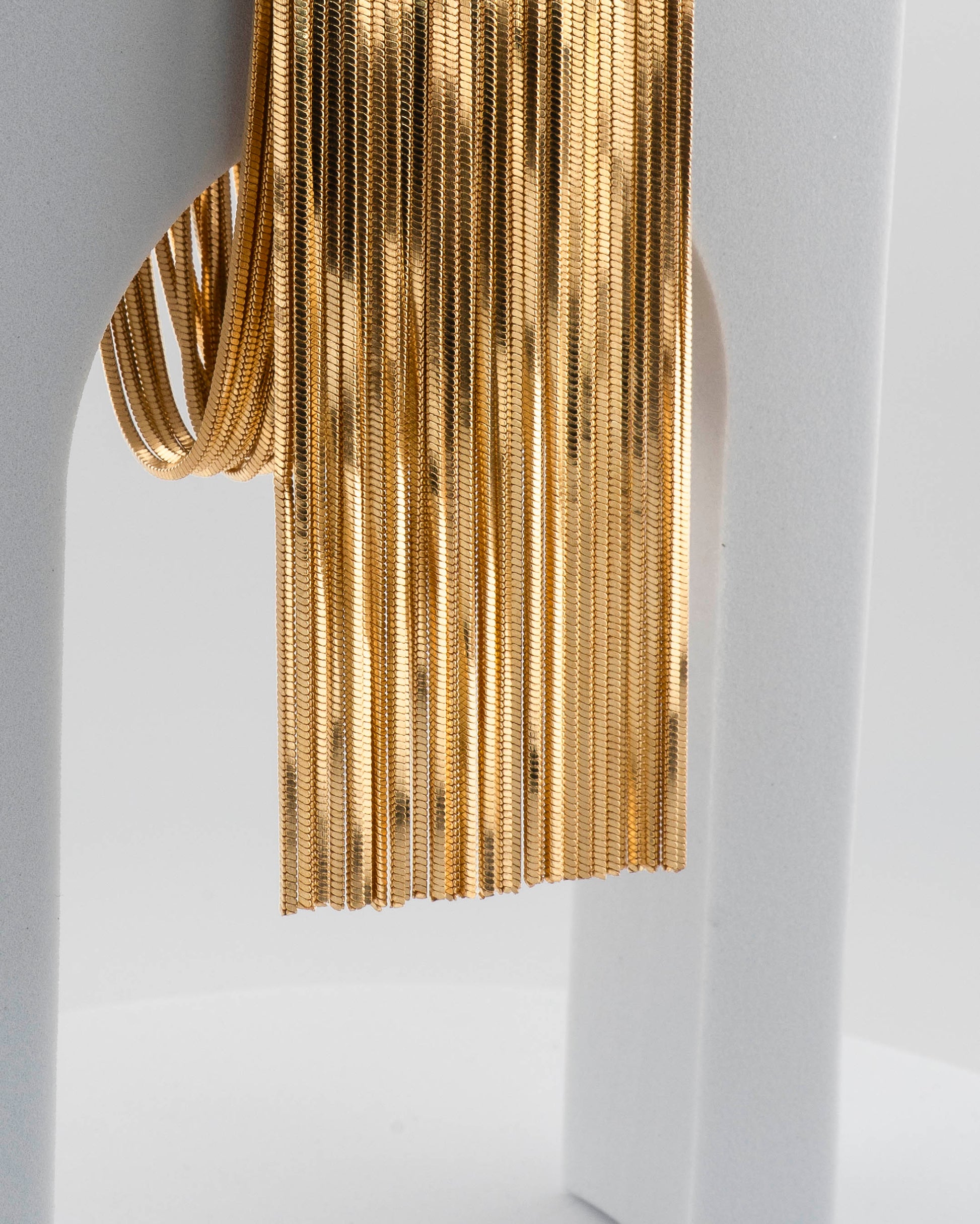 Handcrafted in Tuscany, the MarriCortona Voilà Bracelet in 18k black gold-plated bronze exudes movement, elegance, and bold Italian contemporary style.