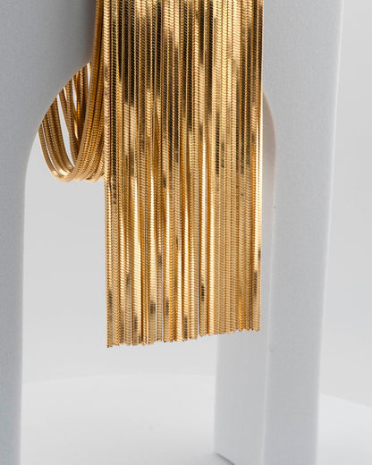 Handcrafted in Tuscany, the MarriCortona Voilà Bracelet in 18k black gold-plated bronze exudes movement, elegance, and bold Italian contemporary style.