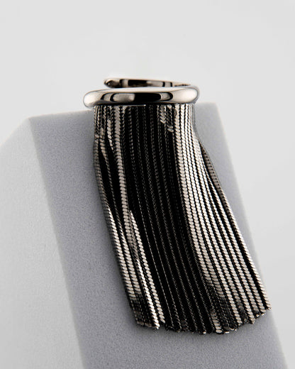 Handcrafted in Tuscany, MarriCortona Voilà Ring in bronze in bronze 18k gold plated blends strength and grace — a bold statement of Italian contemporary elegance.