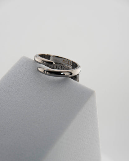 Handcrafted in Tuscany, MarriCortona Voilà Ring in bronze in bronze 18k gold plated blends strength and grace — a bold statement of Italian contemporary elegance.