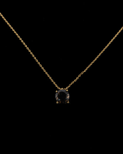 La Pietra dell’Anima di Giugno  Choker Quarzo fume’ , ct 1.77 Diametro 8 mm