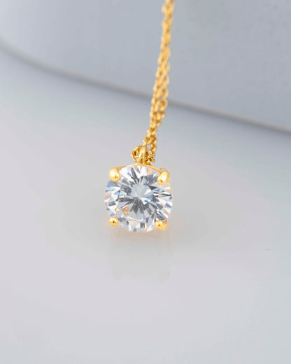 La Pietra dell’Anima di Aprile   Choker Topazio bianco ct 2,42 Diametro 8 mm