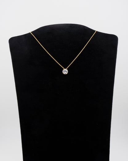 La Pietra dell’Anima di Aprile   Choker Topazio bianco ct 2,42 Diametro 8 mm