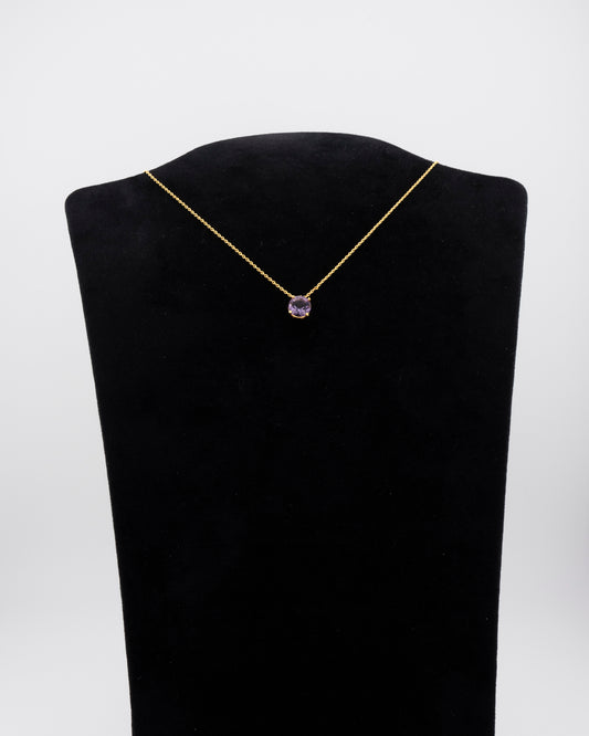 La Pietra dell’Anima di Febbraio  Choker Ametista 1,78 ct Diametro 8 mm