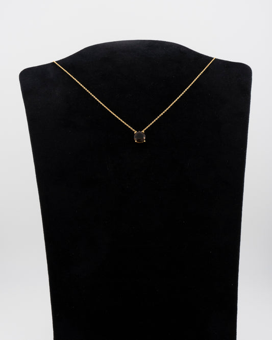 La Pietra dell’Anima di Giugno  Choker Quarzo fume’ , ct 1.77 Diametro 8 mm