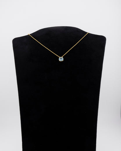 La Pietra dell’Anima di Marzo  Choker Acquamarina 2,42 ct Diametro 8 mm